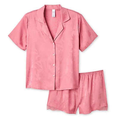 Pyjama 2 pièces en satin George pour femmes