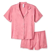 Pyjama 2 pièces en satin George pour femmes