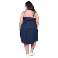 WeInfluence Femme Plus Robe Boutonnee En Denim