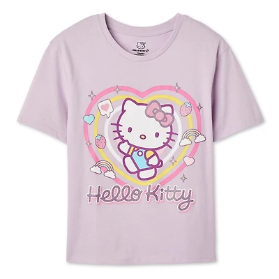 T-shirt à imprimé graphique Hello Kitty pour filles