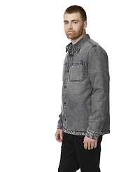 VESTE-CHEMISE EN DENIM DOUBLÉE DE SHERPA IJEANS POUR HOMMES