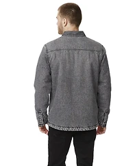 VESTE-CHEMISE EN DENIM DOUBLÉE DE SHERPA IJEANS POUR HOMMES