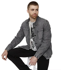 VESTE-CHEMISE EN DENIM DOUBLÉE DE SHERPA IJEANS POUR HOMMES