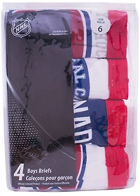 NHL Boys Montreal Four Pack Underwear