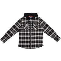 IJEANS MENS FULL ZIP HOODED FLANNEL