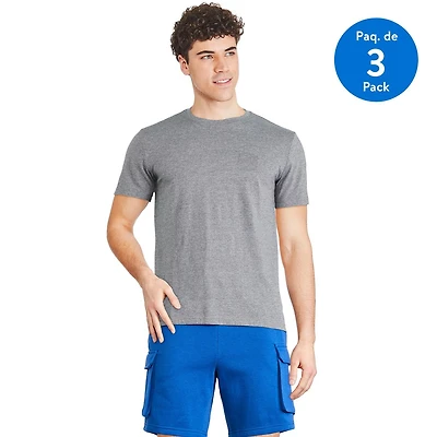 Lot de 3 t-shirts base à manches courtes George pour hommes