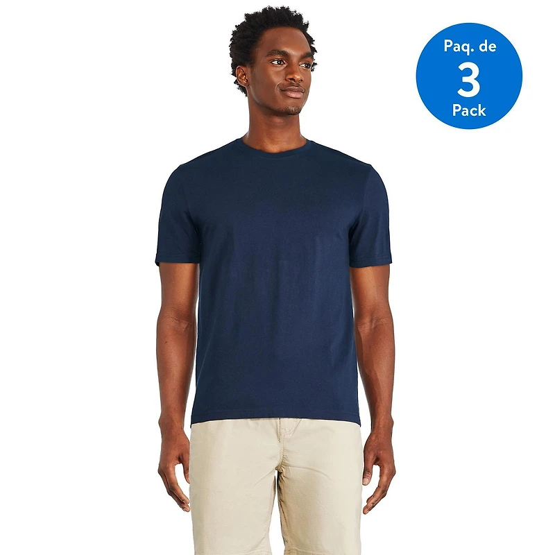 George Men's Basic Short Sleeve Tee 3-Pack, Sizes S-2XL