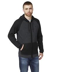IJEANS MENS CONTRAST FULL ZIP FLEECE