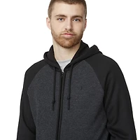 IJEANS MENS CONTRAST FULL ZIP FLEECE