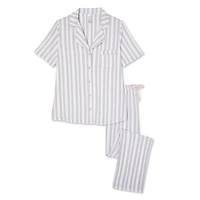 Pyjama 2 pièces avec haut à col cranté George pour femmes