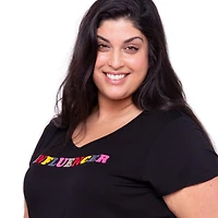 WeInfluence Femme Plus T-Shirt Manches Courtes