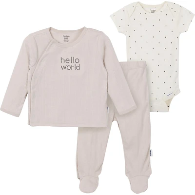 Gerber Childrenswear - Ensemble Onesie + Chemise Pantalon 3 pièces