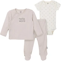 Gerber Childrenswear - Ensemble Onesie + Chemise Pantalon 3 pièces