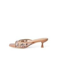 Madden NYC Women's Embroidered Strap Heels