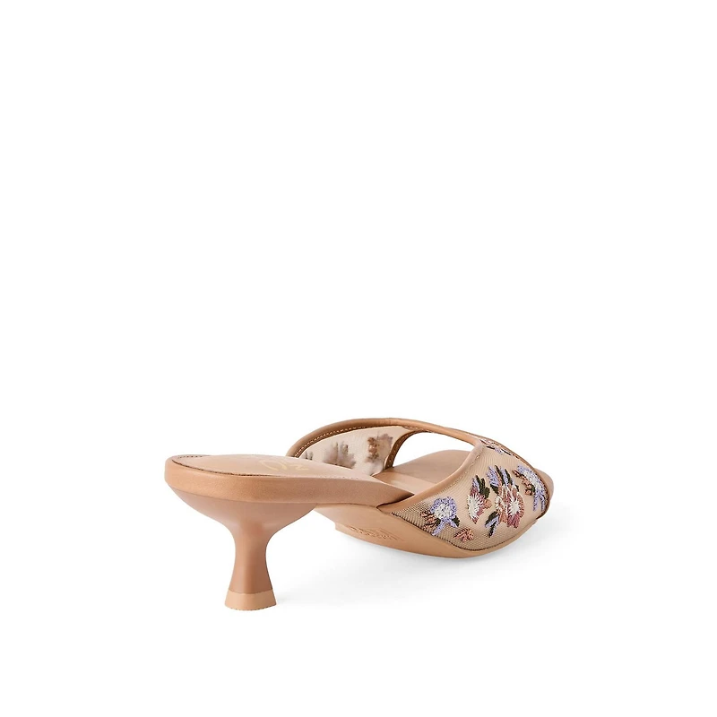 Madden NYC Women's Embroidered Strap Heels