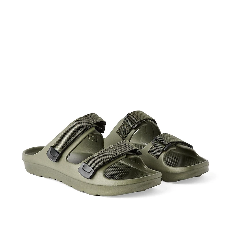 Mules à deux bandes réglables George pour hommes