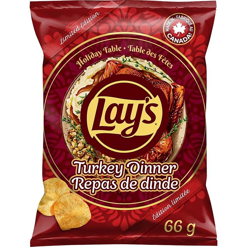 Lay's Turkey Dinner Flavoured Potato Chips