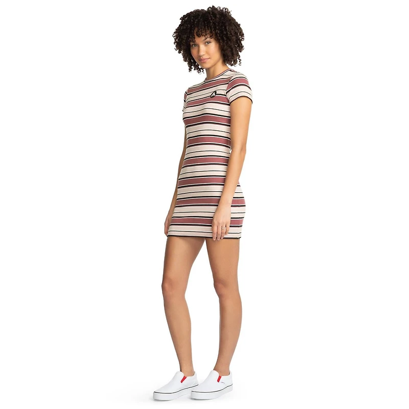 AIRWALK FEMME ROBE CÔTELÉE RAYÉE