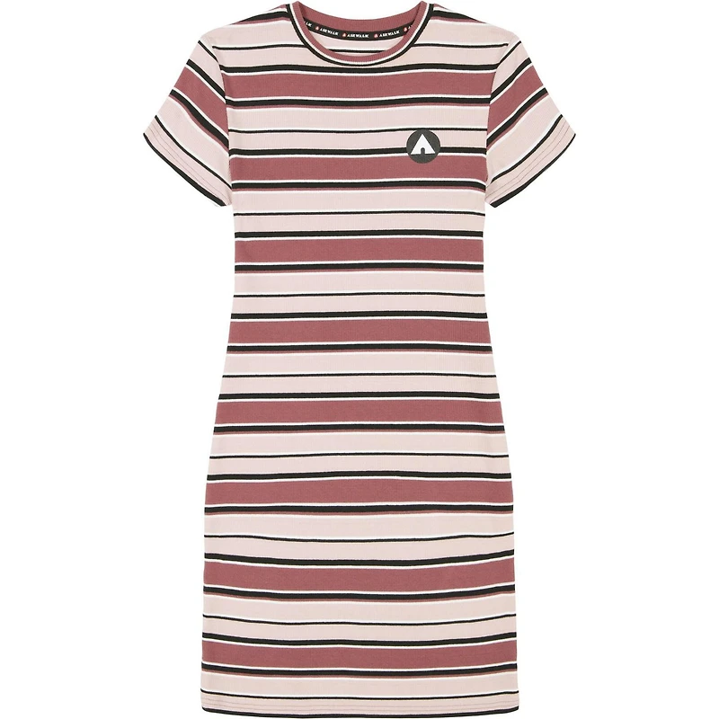 AIRWALK FEMME ROBE CÔTELÉE RAYÉE