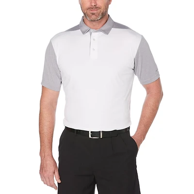 Polo Performance chiné à couleurs contrastantes et à manches courtes pour hommes de Ben Hogan