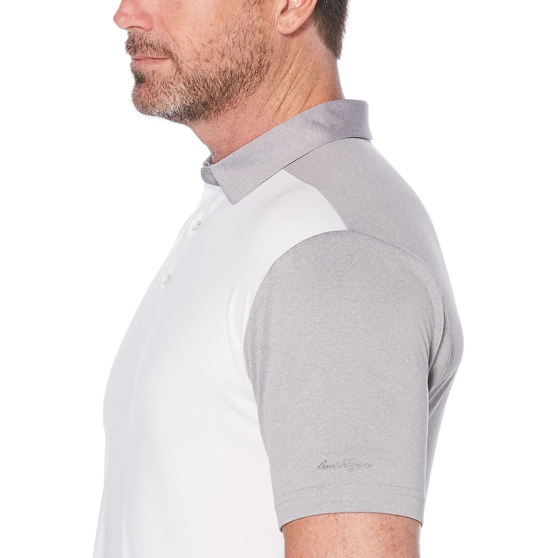 Polo Performance chiné à couleurs contrastantes et à manches courtes pour hommes de Ben Hogan