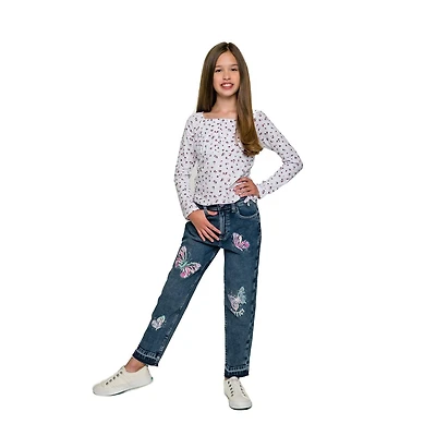 Justice Girls Butterfly Jeans