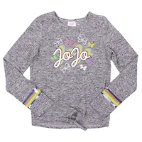 Jojo Siwa Chandail noué à manche longue pour filles