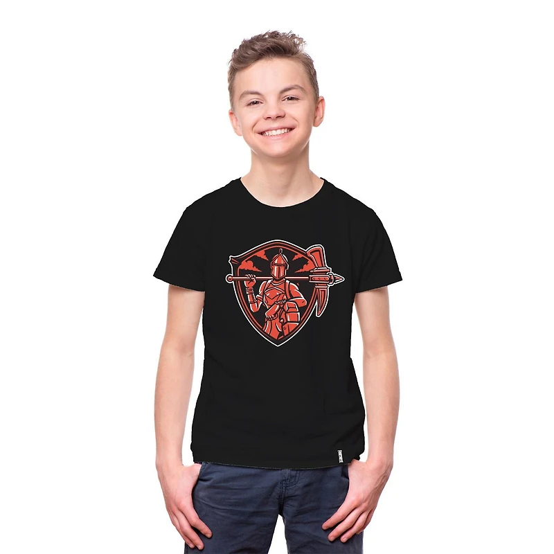 T-shirt à manches courtes Fortnite Red Knight Shield