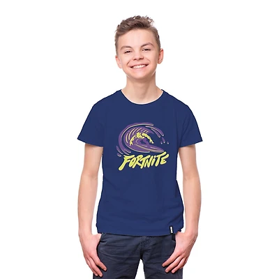 T-shirt à manches courtes Fortnite Boys Meow Surf