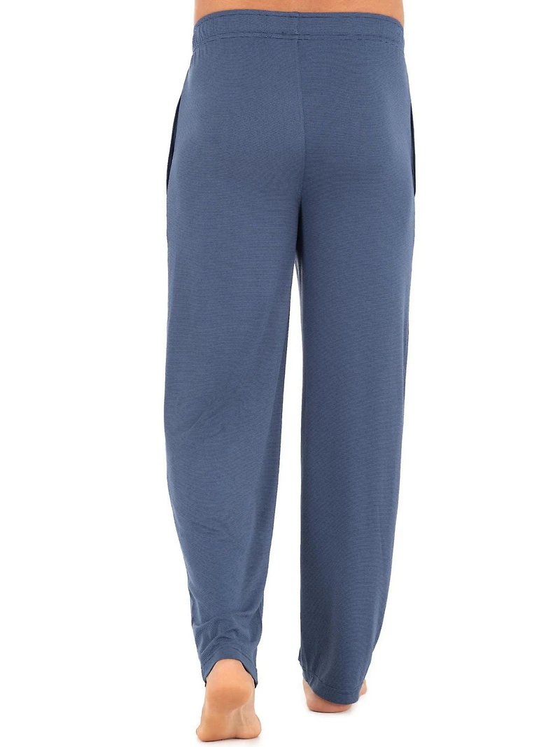 Pantalon de sommeil en tricot toucher doux de Fruit of the Loom - bleu