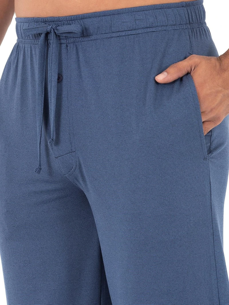 Fruit of the Loom Men's Beyondsoft Knit Sleep Pajama Pant - Blue
