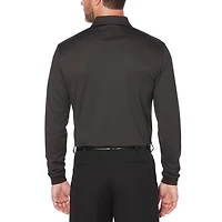 Ben Hogan Performance Men's Birdseye Knit Long Sleeve Polo Shirt