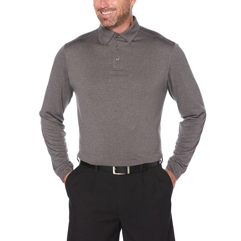 Ben Hogan Performance - Polo deux pièces à manches longues en tricot pour hommes