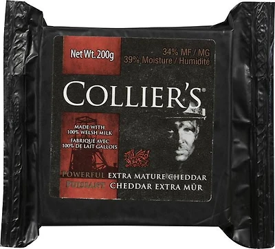 Colliers Powerful Welsh Cheddar, Strong, white Welsh Cheddar