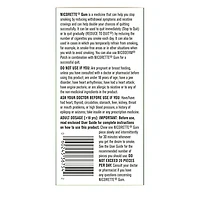 Nicorette Gomme à 2 mg de nicotine, saveur de Fruit  , aide antitabagique, aide pour cesser de fumer, 105 morceaux