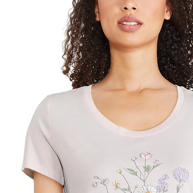 T-shirt de nuit à encolure dégagée George pour femmes