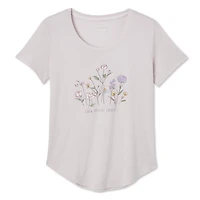 T-shirt de nuit à encolure dégagée George pour femmes