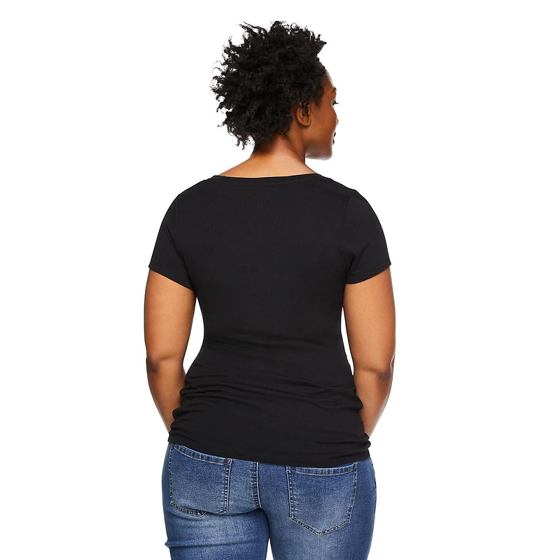 Paisley Sky Maternity Short Sleeve V-Neck Tee