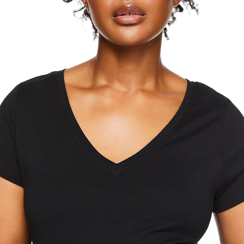Paisley Sky Maternity Short Sleeve V-Neck Tee