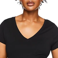 Paisley Sky Maternity Short Sleeve V-Neck Tee
