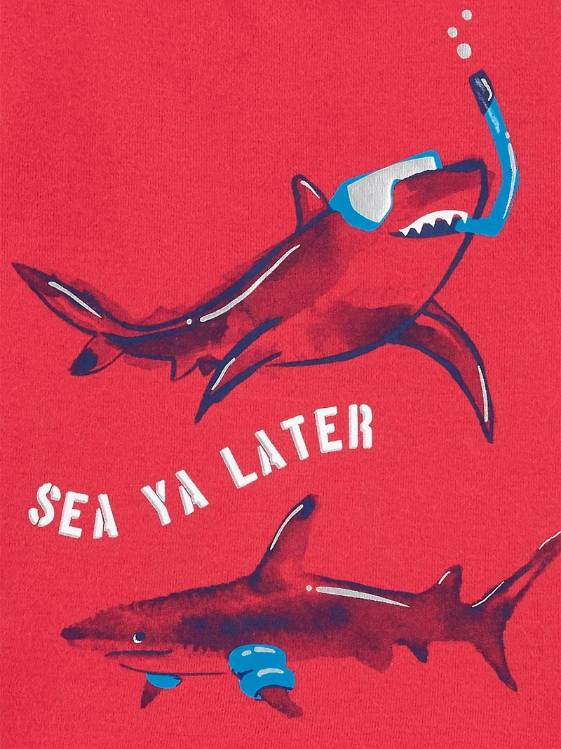 Pyjama 4 pièces pour tout-petit Garcon Coton de  Child of Mine made by Carter’s - Requin