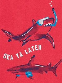 Pyjama 4 pièces pour tout-petit Garcon Coton de  Child of Mine made by Carter’s - Requin