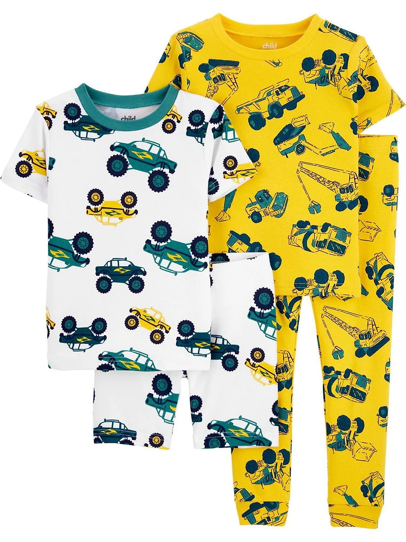 Pyjama 4 pièces pour tout-petit Garcon Coton de  Child of Mine made by Carter’s - Camion
