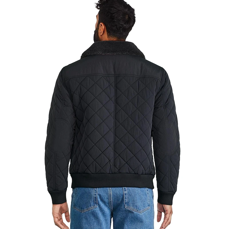 George Men's Quilted Bomber Jacket