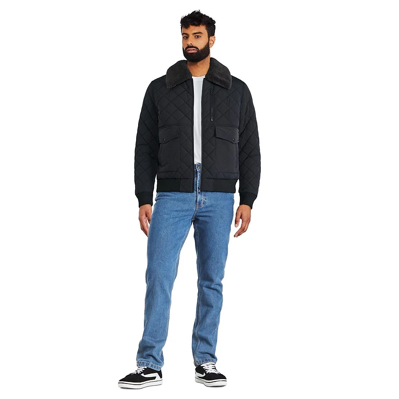 George Men's Quilted Bomber Jacket