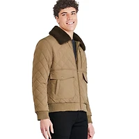 George Men's Quilted Bomber Jacket