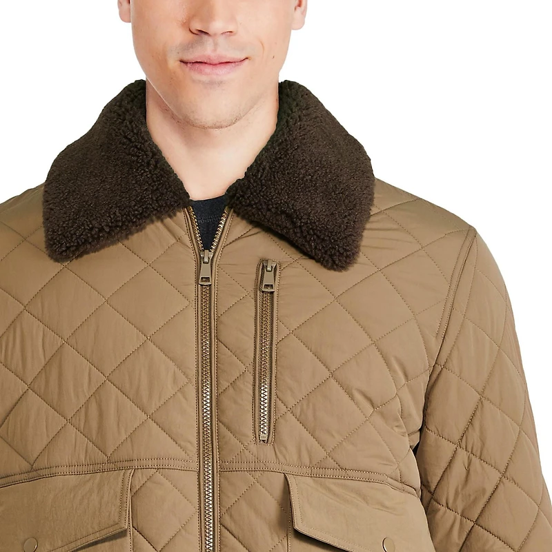George Men's Quilted Bomber Jacket