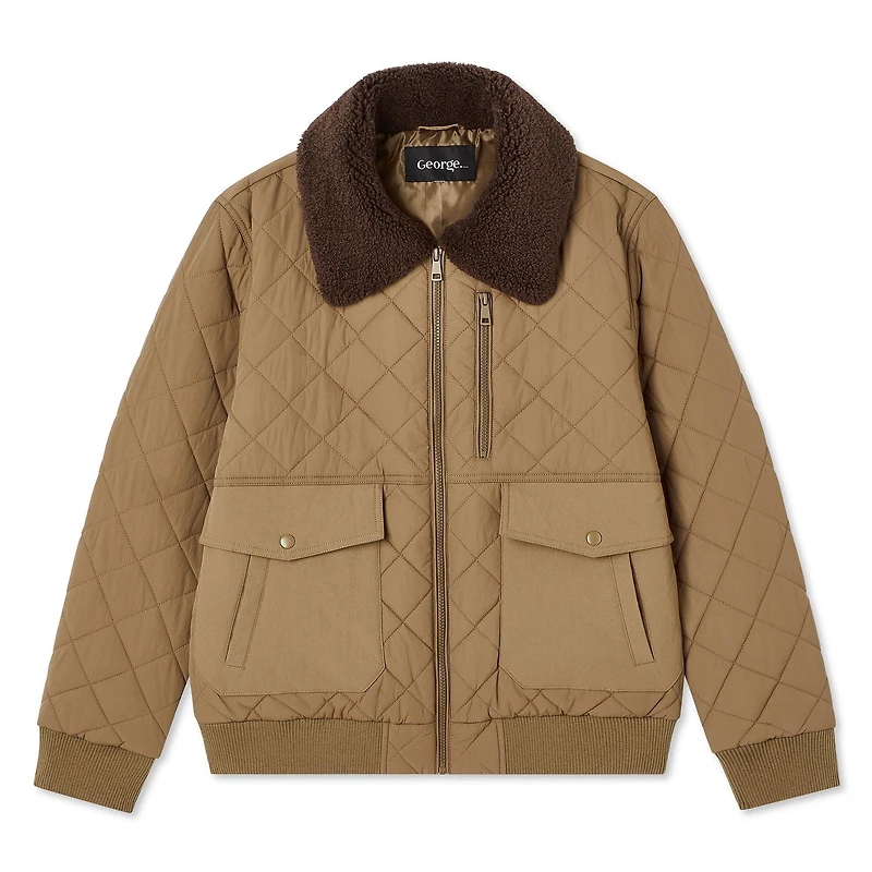 Blouson d’aviateur piqué George pour hommes