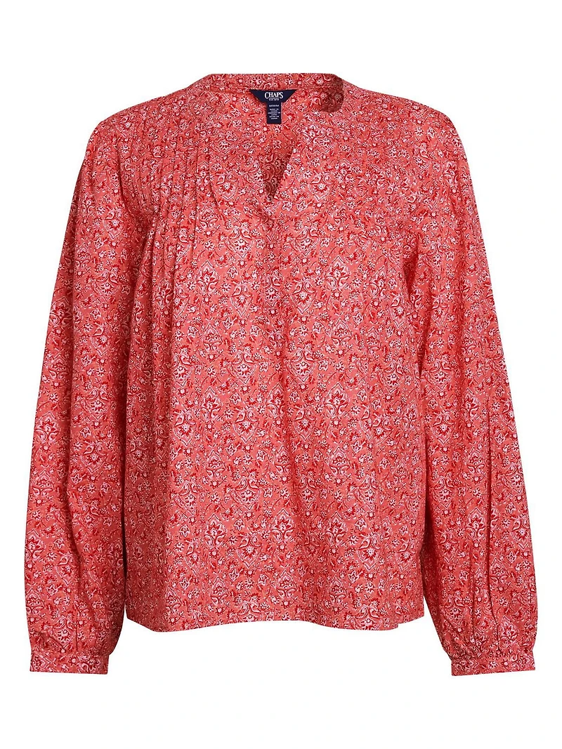 CHAPS L/S BLOUSE