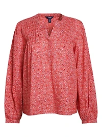 CHAPS L/S BLOUSE